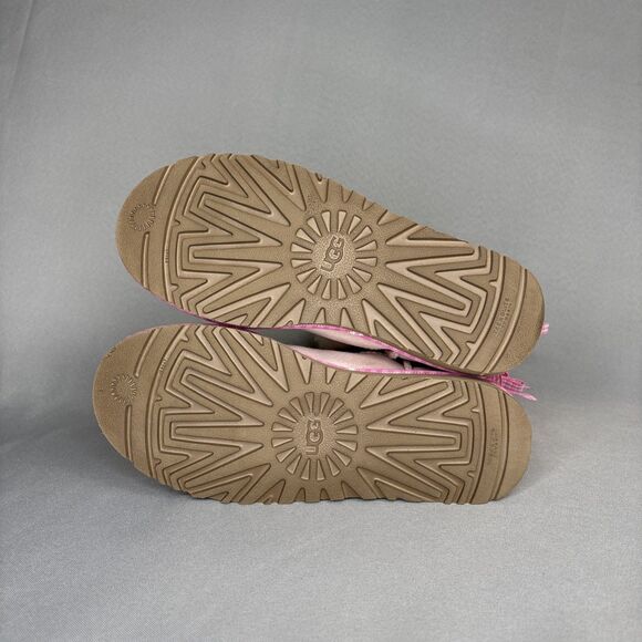 Women's UGG Boots Bailey Bow Gingham Seashell Pink Sz 7 Coquette 1101669 RARE! - Picture 16 of 16